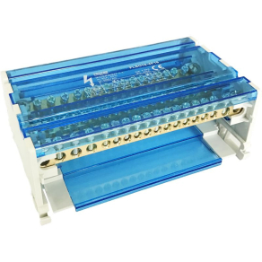   Moduláris elosztóblokk nyitható fedéllel 4x16(10)mm2 12×10(6) mm2 80A FLSO16-4P16 Tracon