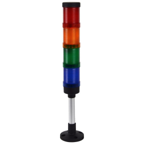   Fényjelző oszlop, függőleges alap, (hangjelző nélkül) 230V, IP65 NYG3-50RYGB Tracon