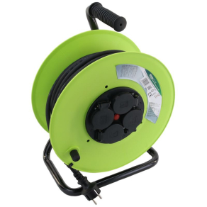   Kábeldobos hosszabbító, fémvázzal 30m,4×SCHUKO, 3×1,5mm2, H07RN-F KDZ-4/30G Tracon