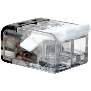   Csavar nélküli vezeték összekötő, nyitható átlátszó 0,2-4mm2, 32A, 2P, RVON2 Tracon