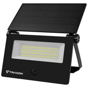   Tracon napelemes LED fali világítótest mozgásérzékelővel, fekete 20 W, 1800 lm - LSTB20NW