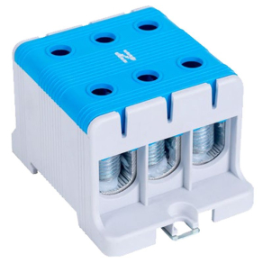   Tracon fővezeték sorkapocs sínre és felületre, kék 16-95mm2 245A FLEAL-95/3K