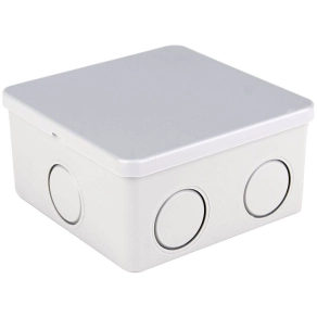   Elektronikai doboz, világos szürke, teli fedéllel 80×80×40, IP44 MED884 Tracon