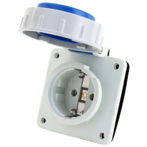   Ipari csatlakozó DAFB-162 3P 16A 250V IP67 beépíthető dugalj egyenes TICS-105S67 Tracon