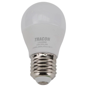   Tracon LED kisgömb 8W E27 720lm 4000K semleges fehér fényforrás 180fok Ra80 230V - LGS458NW