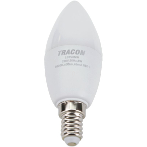 LED gyertya opál E14 8W 710lm, 3000K LGYS8W Tracon