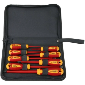   Csavarhúzó 8-as szett 1000V-ra szig, CrV, SLPH, tartóban SDSETOF8 Tracon