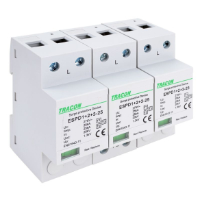   Túlfeszültség levezető T1+T2+T3 AC tipusú egybeépített ESPD1+2+3-25-3P Tracon