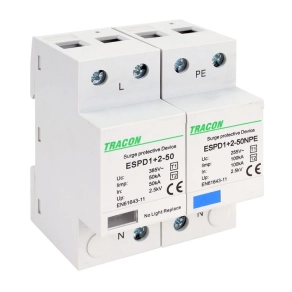   Túlfeszültség levezető T1+T2 AC tipusú egybeépített ESPD1+2-50-1+1P Tracon