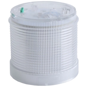   Fényjelző oszlop fehér fényű henger hangjelzéses aljzathoz 24V AC/DC IP65 NYG3-7024W Tracon