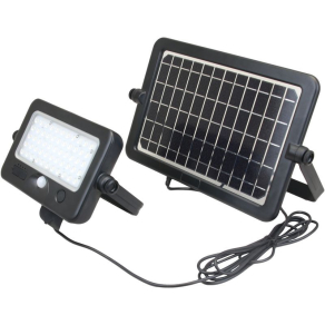   Napelemes LED fényvető mozgásérzékelővel 10W, 4000K, 1080 lm, IP65, 3,7V, 7200mAh LSFLK10W