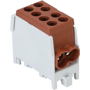   Főáramköri leágazó kapocs, sínre szerelhető, barna 2,5-25mm2 101A FLECU-25-16-2B Tracon