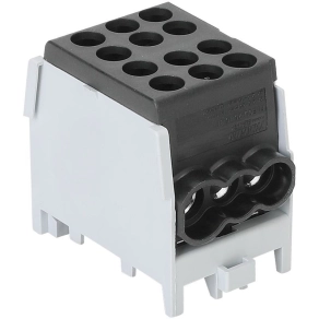   Főáramköri leágazó kapocs, sínre szerelhető, fekete 2,5-25mm2 101A FLECU-25-16-3F Tracon