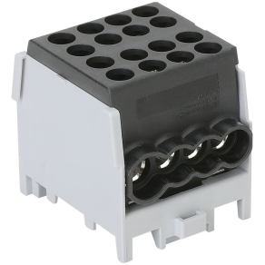   Főáramköri leágazó kapocs, sínre szerelhető, feket 2.5-25mm2, 101A FLECU-25-16-4F Tracon