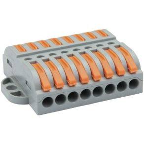   Csavar nélküli vezeték összekötő, nyitható 0,5-4mm2, 32A, 8p, OVOFT88 Tracon