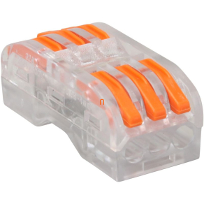   Tracon csavar nélküli vezeték összekötő, toldó nyitható, átlátszó 0,5-4mm2, 32A, 3p, OVOTT33