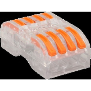   Csavar nélküli vezeték összekötő, toldó nyitható,átlátszó 0,5-4mm2, 32A, 4p, OVOTT44 Tracon