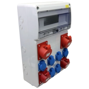   Csatlakozó doboz védelem nélkül, Out:6×SCHUKO+2×16A(3P+N+E)+2×32A(3P+N+E) TDB13-16M Tracon