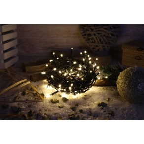   Karácsonyi programozható fényfüzér, 2+10M, 100LED, 3,6W, 2700K IP44 CHRSTOP100WW Tracon