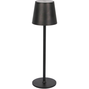   LED asztali lámpa 3.5W 3000K 200Lm 10h IP20 akkumulátoros, 3600 mAh, Li-Ion, fém, fekete Tracon