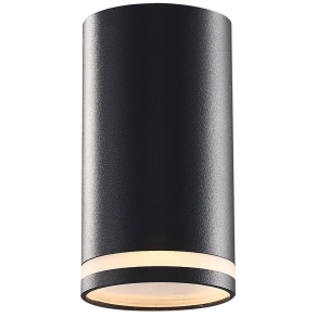   Mennyezeti spot lámpatest, hengeres, fekete, 1xGU10, max.35W SPGU10LMB Tracon