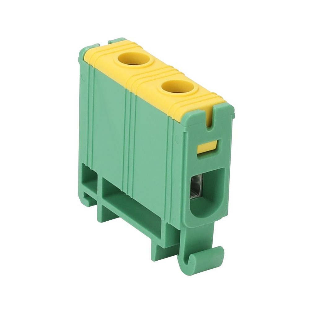 Tracon főáramköri leágazó kapocs, sínre szerelhető, zöld/sárga 1,5-16mm2 85A FLEAL-16/1ZS