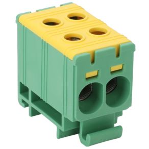  Főáramköri leágazó kapocs, sínre szerelhető, zöld-sárga 2.5-35mm2, 135A FLEAL-35/2ZS Tracon