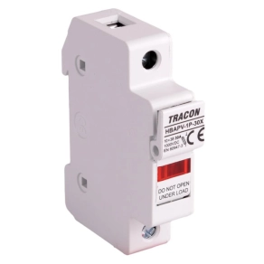   Szakaszolókapcsoló-biztosító hengeres biztosítóhoz PV 30A, 10x38mm HBAPV-1P-30X Tracon