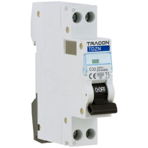 1+N C 13A 6kA Tracon TDZNC13 kismegszakító