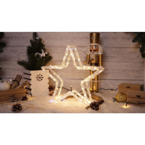   LED karácsonyi sziporkázó csillag (X23017) CHRS80WW Tracon