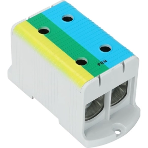   Főáramköri leágazó kapocs, sínre szerelhető, kék-zöld-sárga 35-240mm2 425A FLEAL-240/2KZS Tracon