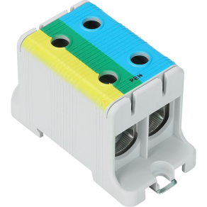   Főáramköri leágazó kapocs, sínre szerelhető, kék-zöld-sárga 16-95mm2 245A FLEAL-95/2KZS Tracon
