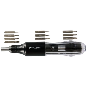   Precíziós racsnis csavarhúzó beépített cserélhető fejekkel 168mm, 10 bit APCS10 Tracon