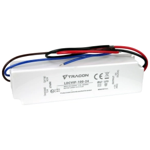   Tracon védett műanyag házas LED meghajtó 90-264 V AC/24 V DC, 100 W, 0-4,2 A, IP67 - LDCVIP-100-24