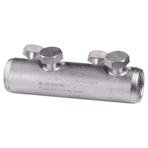   Szakadófejes csavaros alumínium toldóhüvely AT120-300CS 4xM22 Tracon