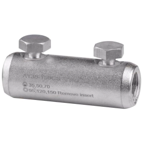   Tracon szakadófejes csavaros alumínium toldóhüvely 35-150mm2, 2×M17 - AT35-150CS
