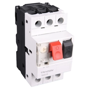   Kézi működtetésű motorvédő kapcsoló plombálható 1-1,6A, 0,55kW TGV3-06 Tracon