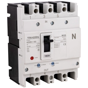 Kompakt megszakító 4P,160A AKMN1-160 Tracon