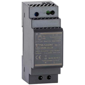   DIN sínre szerelhető tápegység szabályozható DC kimenettel DC24V,1,5A/36W LDCVDIN-30-24 Tracon