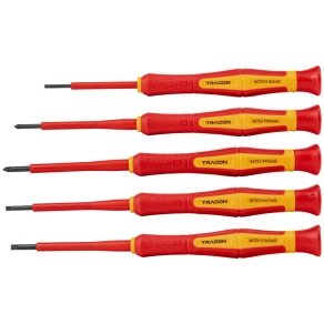   Precíziós csavarhúzó szett 1000 V-ra szigetelt 5db/csomag CSETP5 Tracon