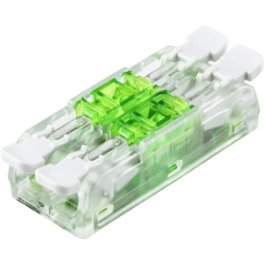   Csavar nélküli vezeték összekötő, toldó, nyitható átlátszó 0,5-4mm2, 32A, 2P, RVOGTT22 Tracon