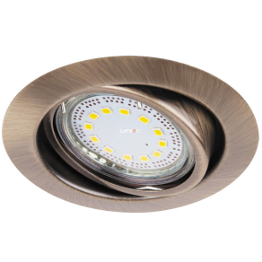   Süllyesztett spot lámpa melegfehér LED fényforrással, 8,6 cm, bronz, 3 darabos - Lite Rábalux 1051