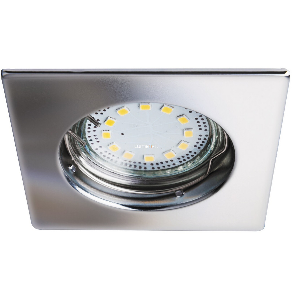 Süllyesztett spot lámpa melegfehér LED fényforrással, 8x8 cm, króm, 3 darabos - Lite Rábalux 1053