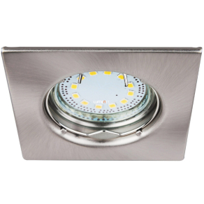   Süllyesztett spot lámpa melegfehér LED fényforrással, 8x8 cm, nikkel, 3 darabos - Lite Rábalux 1054