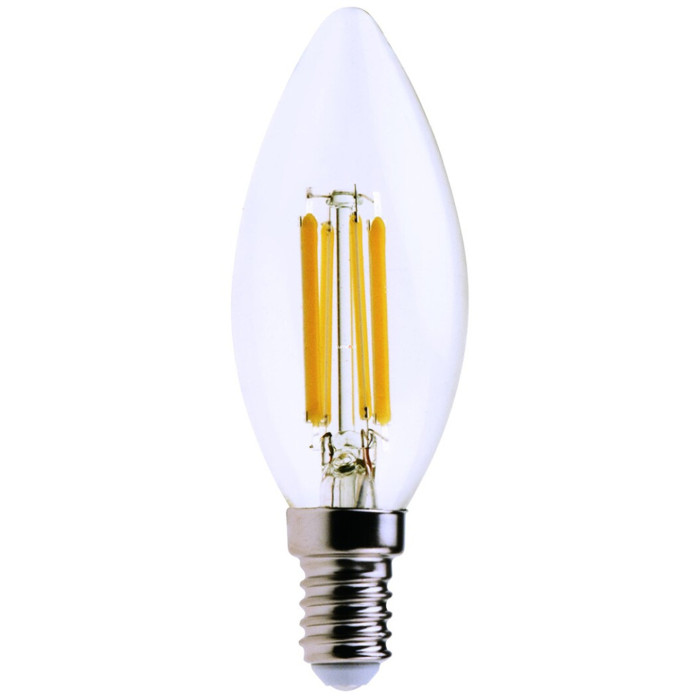 E14 filament LED 6 W, melegfehér
