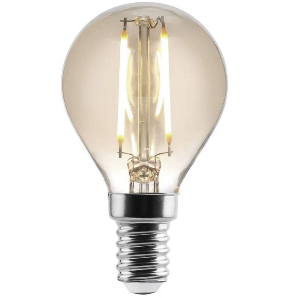 Füstszínű E14 filament LED 6 W, melegfehér