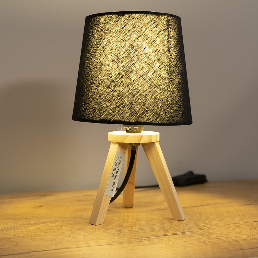 Asztali tripod hangulatlámpa, 23 cm - Lychee Rábalux 2069, 1xE14 foglalattal