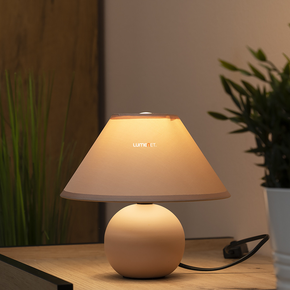 Rózsaszín asztali lámpa, 19 cm - Ariel Rábalux 2145, 1xE14 foglalattal