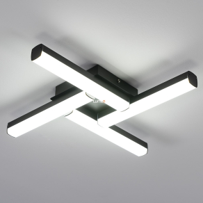   Fürdőszobai LED mennyezeti lámpa fekete színben - Evan Rábalux 2168