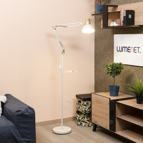   Bézs állólámpa, 171 cm - Aristeo Rábalux 2197, állítható, 1xE27 foglalattal